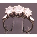 Estate 3 Stone Diamond Ring 1.44CT Total
